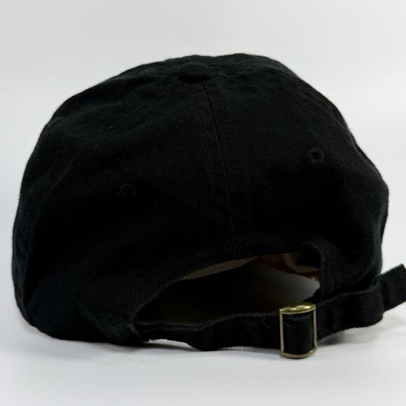 Black Banksyland Adjustable Hat Cap Embroidered Cotton Red Heart Banksy main image 6